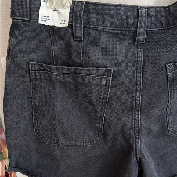 We The Free Black Jean Shorts High-Waisted Distressed - Picture 10 of 10